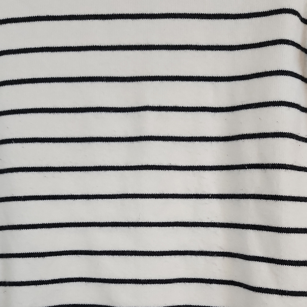 French Connection Women's Turtleneck Sweater - White and Black Stripes - Picture 4 of 4